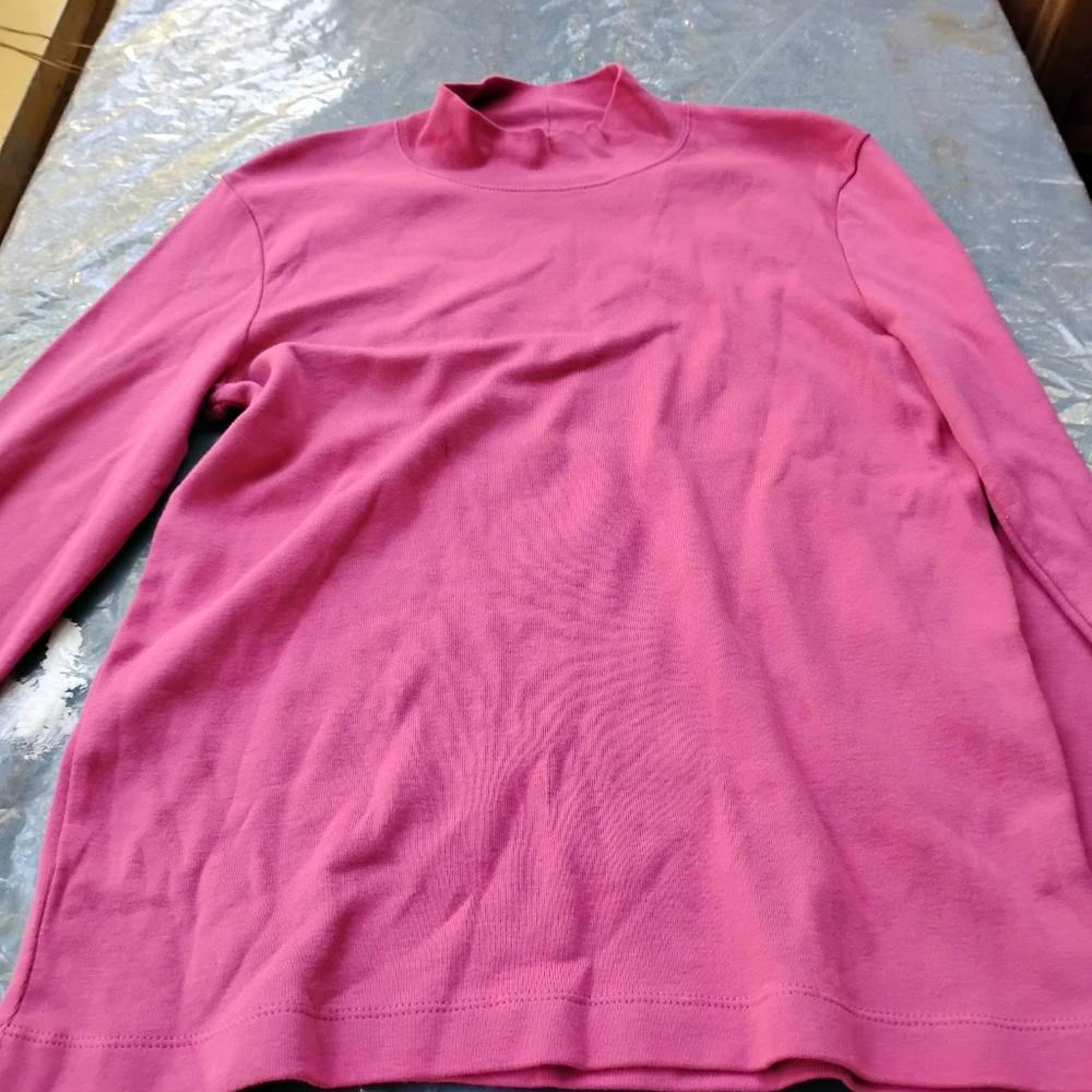 Jones New York Magenta Long Sleeve Top